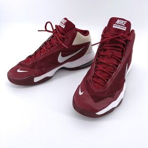 Nike Air Max Audacity Men Sz 10 Red Burgundy Basketball Shoe 813318-604 High Top